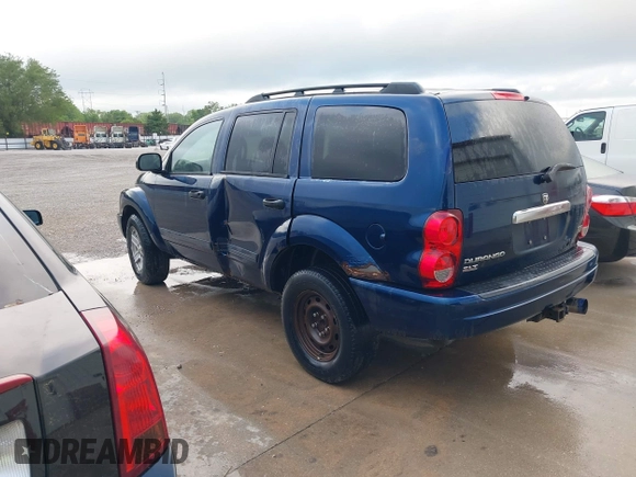 2005 Dodge Durango SLT with VIN 1D4HB48D55F571759, listed as a IAAI auction lot 42278625 with 277,443 mi miles and . Bid and sale history available at DreamBid. Image 3.