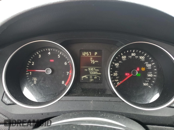 2015 Volkswagen Jetta S with VIN 3VW2K7AJXFM350192, listed as a Copart auction lot 63077355 with 70,089 mi miles and Salvage title. Bid and sale history available at DreamBid. Image 9.