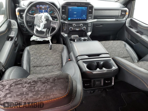 2023 Ford F-150 XL with VIN 1FTEW1E81PFB44320, listed as a Copart auction lot 43208905 with 37,499 mi miles and Salvage Title. Bid and sale history available at carsss.com. Image 8.