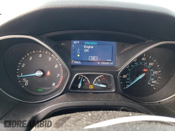 2014 Ford Focus SE with VIN 1FADP3F24EL312227, listed as a Copart auction lot 49362155 with 195,440 mi miles and Clean Title. Bid and sale history available at carsss.com. Image 9.