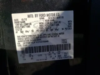 2012 Ford F-150 XL with VIN 1FTMF1CF1CFA75846, listed as a Copart auction lot 71857344 with 63,897 mi miles and Salvage Title. Bid and sale history available at carsss.com. Image 12.