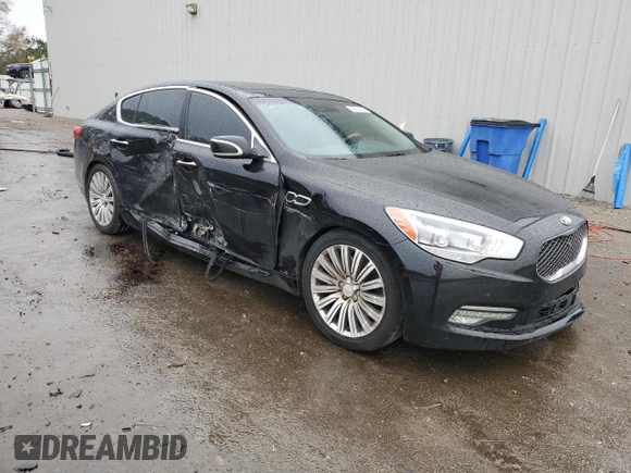 2015 Kia K900 Premium with VIN KNALU4D45F6026246, listed as a Copart auction lot 86622434 with 102,508 mi miles and Salvage title. Bid and sale history available at DreamBid. Image 4.