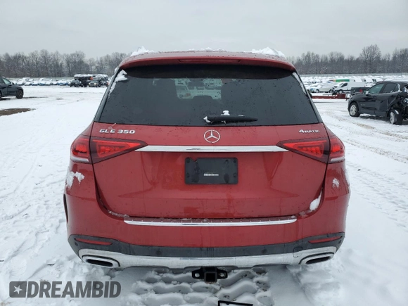 2022 Mercedes-Benz GLE 350 with VIN 4JGFB4KB5NA586900, listed as a Copart auction lot 44856935 with 57,953 mi miles and Salvage title. Bid and sale history available at DreamBid. Image 6.
