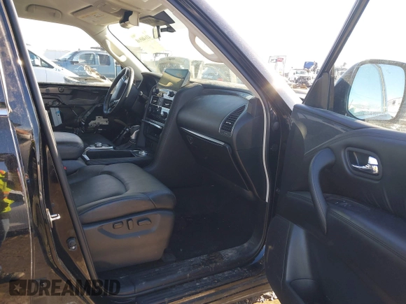 2021 Nissan Armada SV with VIN JN8AY2AD9M9662062, listed as a IAAI auction lot 41646938 with 83,979 mi miles. Bid and sale history available at carsss.com. Image 5.