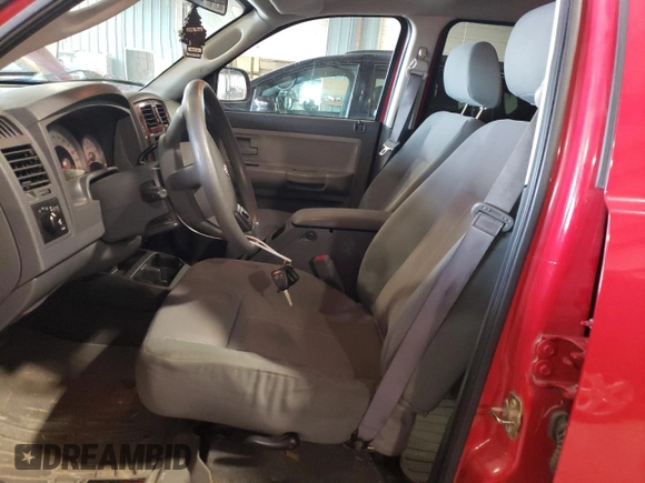 2005 Dodge Dakota SLT with VIN 1D7HE48K95S293853, listed as a Copart auction lot 69125054 with 162,554 mi miles and Salvage Title. Bid and sale history available at DreamBid. Image 7.