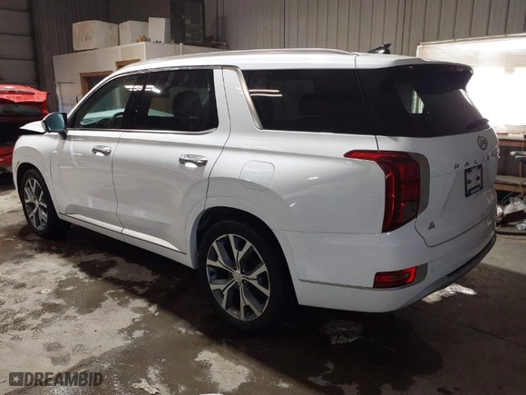 2022 Hyundai Palisade Ultimate Calligraphy with VIN KM8R5DHE4NU460659, listed as a IAAI auction lot 41639293 with 55,726 mi miles. Bid and sale history available at carsss.com. Image 3.