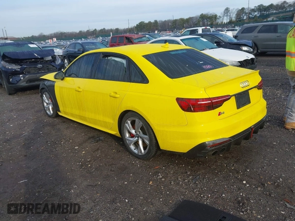 2020 Audi S4 Premium Plus with VIN WAUB4AF40LA056318, listed as a IAAI auction lot 41843375 with 30,336 mi miles. Bid and sale history available at carsss.com. Image 3.