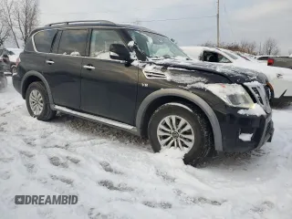 2020 Nissan Armada SL with VIN JN8AY2NC7L9615368, listed as a Copart auction lot 85460514 with 158,114 mi miles and Salvage Title. Bid and sale history available at carsss.com. Image 4.