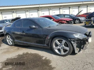 2004 Mazda RX-8 with VIN JM1FE17N140123752, listed as a Copart auction lot 70635584 with 119,249 mi miles and Salvage Title. Bid and sale history available at carsss.com. Image 4.