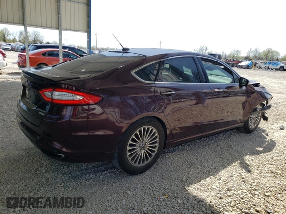 2013 Ford Fusion Titanium with VIN 3FA6P0K91DR228957, listed as a Copart auction lot 51972535 with 202,408 mi miles and Salvage title. Bid and sale history available at DreamBid. Image 3.