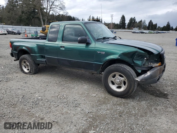 1999 Ford Ranger XL with VIN 1FTZR15V7XPB10634, listed as a Copart auction lot 49344085 with 200,995 mi miles and Salvage Title. Bid and sale history available at carsss.com. Image 4.