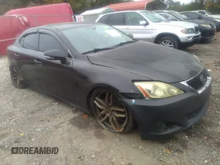 2009 Lexus IS 250 with VIN JTHBK262595094723, listed as a IAAI auction lot 40785547 with 216,351 mi miles. Bid and sale history available at carsss.com. Image 1.