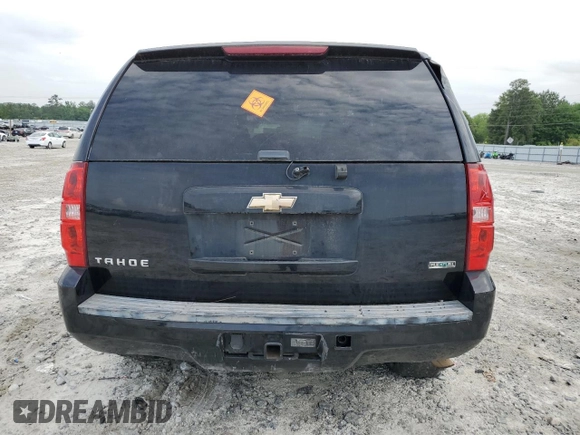 2010 Chevrolet Tahoe LS with VIN 1GNUCAE01AR282693, listed as a Copart auction lot 55153055 with Not provided miles and Salvage title. Bid and sale history available at DreamBid. Image 6.