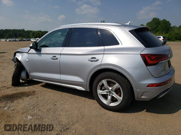 2022 Audi Q5 Premium with VIN WA1ABAFY4N2086369, listed as a Copart auction lot 58120795 with 37,756 mi miles and Salvage title. Bid and sale history available at DreamBid. Image 2.