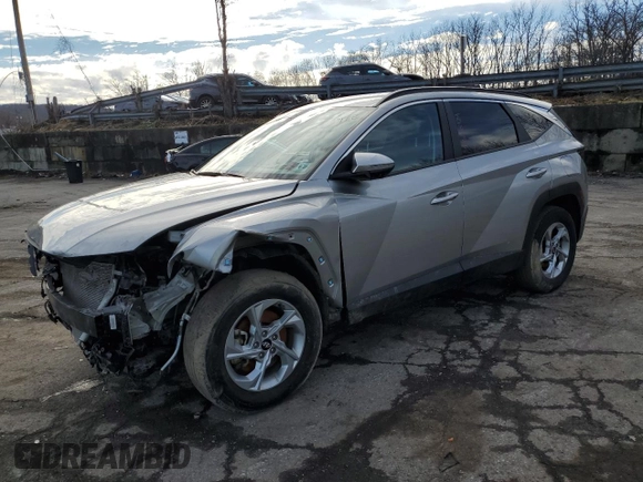 2022 Hyundai Tucson SEL with VIN 5NMJBCAEXNH144057, listed as a Copart auction lot 86635124 with 18,133 mi miles and Salvage Title. Bid and sale history available at carsss.com. Image 1.