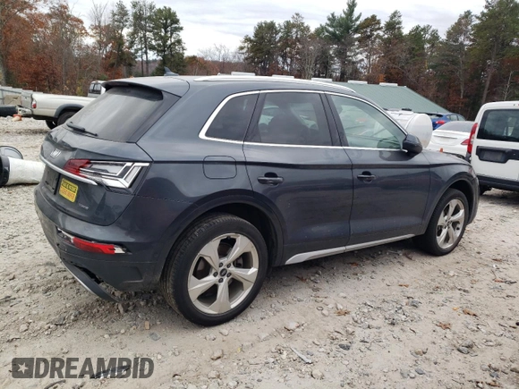2021 Audi Q5 Prestige with VIN WA1CAAFY5M2077240, listed as a Copart auction lot 77974424 with 53,153 mi miles and Salvage Title. Bid and sale history available at carsss.com. Image 3.