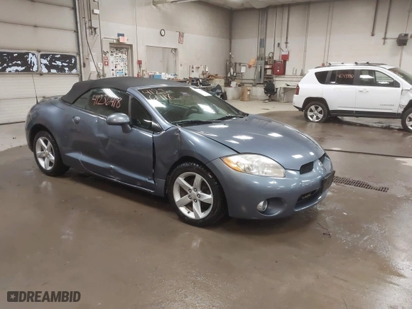 2008 Mitsubishi Eclipse GS with VIN 4A3AL25F28E003353, listed as a IAAI auction lot 41236418 with 108,728 mi miles. Bid and sale history available at carsss.com. Image 1.