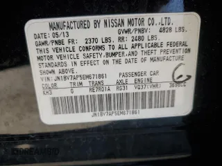 2014 Infiniti Q50 Premium z VIN JN1BV7AP5EM671861, wystawiony jako Copart lot #46844125 z przebiegiem 132 124 mil mil oraz Szkoda całkowita • Salvage title. Historia ofert i sprzedaży dostępna na DreamBid. Obrazek 12.