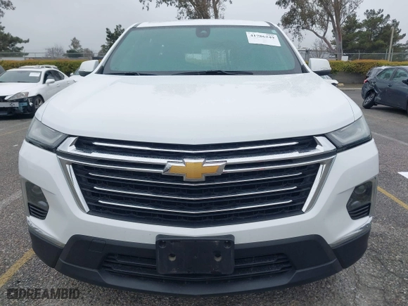 2023 Chevrolet Traverse LT Cloth with VIN 1GNEVGKW1PJ180490, listed as a IAAI auction lot 41786249 with 50,582 mi miles. Bid and sale history available at carsss.com. Image 12.