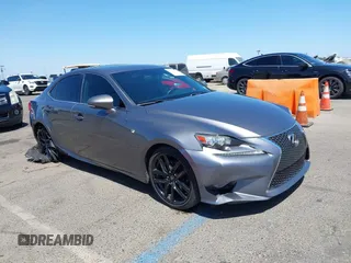 2014 Lexus IS 250 with VIN JTHBF1D21E5037009, listed as a IAAI auction lot 42555142 with 121,026 mi miles and . Bid and sale history available at DreamBid. Image 1.