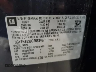 2016 Cadillac SRX Luxury Collection z VIN 3GYFNEE30GS583467, wystawiony jako Copart lot #57831135 z przebiegiem 139 890 mil mil oraz Szkoda całkowita • Salvage title. Historia ofert i sprzedaży dostępna na DreamBid. Obrazek 14.