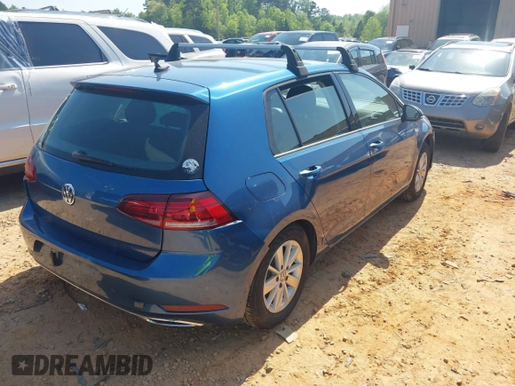 2019 Volkswagen Golf S with VIN 3VWG57AU7KM013321, listed as a IAAI auction lot 41968941 with 80,580 mi miles. Bid and sale history available at carsss.com. Image 4.