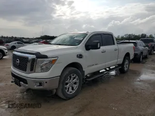 2017 Nissan Titan XD SL with VIN 1N6BA1F25HN515995, listed as a Copart auction lot 81428084 with 158,243 mi miles and Clean Title. Bid and sale history available at carsss.com. Image 1.