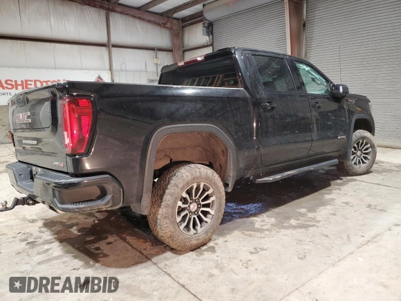 2021 GMC Sierra 1500 AT4 with VIN 1GTP9EEL8MZ447276, listed as a Copart auction lot 45757975 with 70,086 mi miles and Salvage Title. Bid and sale history available at carsss.com. Image 3.