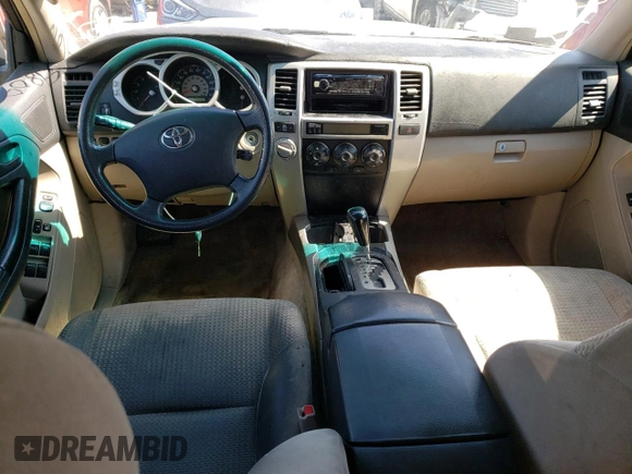 2004 Toyota 4Runner SR5 with VIN JTEBU14R048019887, listed as a Copart auction lot 89017185 with 254,301 mi miles and Non Repairable. Bid and sale history available at DreamBid. Image 8.