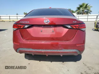 2021 Nissan Sentra SV with VIN 3N1AB8CVXMY267939, listed as a Copart auction lot 55701135 with 50,530 mi miles and Salvage title. Bid and sale history available at DreamBid. Image 6.