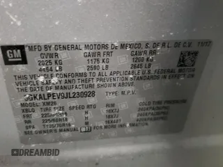 2018 GMC Terrain SLT with VIN 3GKALPEV9JL230928, listed as a Copart auction lot 42728425 with Not Provided miles and Salvage Title. Bid and sale history available at carsss.com. Image 14.