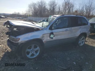 2002 BMW X5 3.0i with VIN 5UXFA53532LV73177, listed as a Copart auction lot 49886715 with 273,844 mi miles and Salvage Title. Bid and sale history available at carsss.com. Image 1.