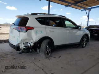 2018 Toyota RAV4 XLE with VIN JTMRFREV4JD254383, listed as a Copart auction lot 53743845 with 46,865 mi miles and Salvage Title. Bid and sale history available at DreamBid. Image 3.