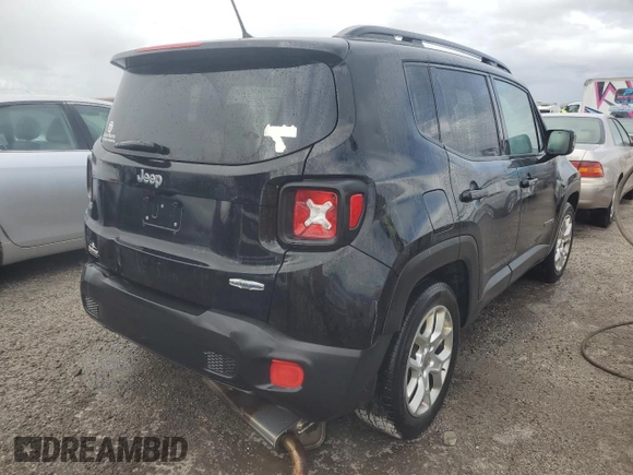 2016 Jeep Renegade Latitude with VIN ZACCJABT0GPE37654, listed as a Copart auction lot 74893484 with Not Provided miles and Salvage Title. Bid and sale history available at carsss.com. Image 3.