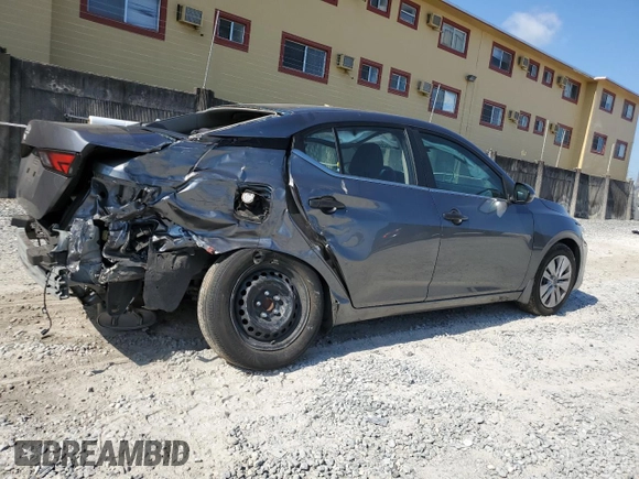 2024 Nissan Sentra S with VIN 3N1AB8BV2RY214869, listed as a Copart auction lot 58093885 with 22,615 mi miles and Non repairable. Bid and sale history available at DreamBid. Image 3.