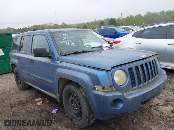 2007 Jeep Patriot Sport with VIN 1J8FT28W67D336432, listed as a IAAI auction lot 41906917 with 186,843 mi miles and . Bid and sale history available at DreamBid. Image 1.