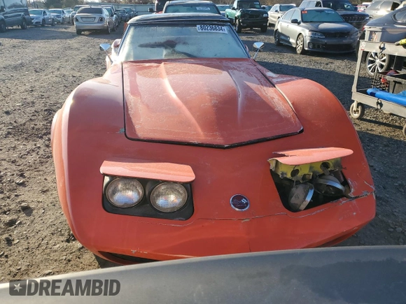 1968 Chevrolet Corvette z VIN 194678S407304, wystawiony jako Copart lot #80236834 z przebiegiem 32 639 mil mil oraz Szkoda całkowita • Salvage title. Historia ofert i sprzedaży dostępna na DreamBid. Obrazek 5.