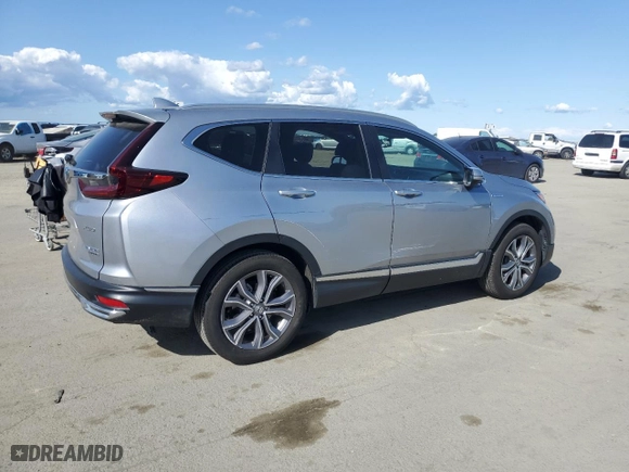 2020 Honda CR-V Hybrid Touring with VIN 7FART6H95LE014717, listed as a Copart auction lot 51781325 with 9,564 mi miles and Salvage Title. Bid and sale history available at carsss.com. Image 3.