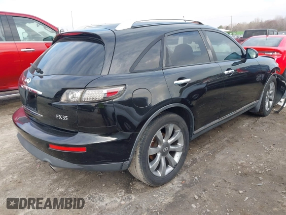 2007 Infiniti FX35 with VIN JNRAS08W47X206656, listed as a IAAI auction lot 41617819 with 1 mi miles. Bid and sale history available at carsss.com. Image 4.