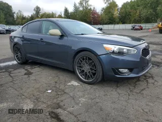2014 Kia Cadenza Premium with VIN KNALN4D75E5123328, listed as a Copart auction lot 77590774 with 70,414 mi miles and Salvage Title. Bid and sale history available at carsss.com. Image 4.