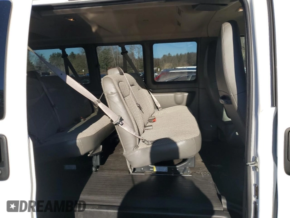 2023 Chevrolet Express Passenger LS z VIN 1GAZGNFP7P1234198, wystawiony jako Copart lot #85733764 z przebiegiem 18 464 mil mil oraz Nie do naprawy • Non repairable. Historia ofert i sprzedaży dostępna na DreamBid. Obrazek 11.