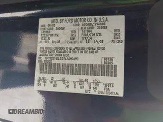2003 Ford F-150 XL z VIN 1FTRX18L53NA25491, wystawiony jako IAAI lot #42463000 z przebiegiem 183 702 mil mil oraz . Historia ofert i sprzedaży dostępna na DreamBid. Obrazek 9.