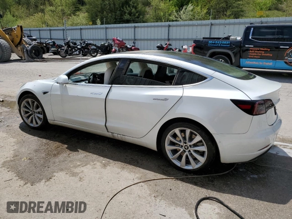 2019 Tesla Model 3 Mid Range with VIN 5YJ3E1EA3KF509087, listed as a Copart auction lot 46364865 with Not Provided miles and Salvage Title. Bid and sale history available at DreamBid. Image 2.