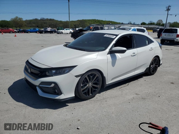 2021 Honda Civic Sport with VIN SHHFK7H47MU225283, listed as a Copart auction lot 52506055 with 77,267 mi miles and Clean Title. Bid and sale history available at DreamBid. Image 1.