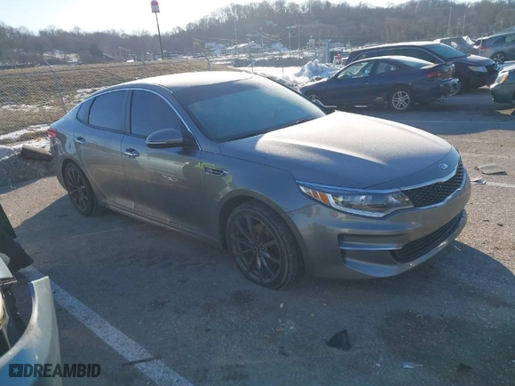 2018 Kia Optima S with VIN 5XXGT4L30JG179241, listed as a IAAI auction lot 41351789 with 176,813 mi miles. Bid and sale history available at carsss.com. Image 1.