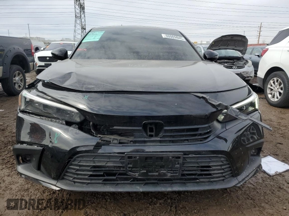 2024 Honda Civic Sedan Touring with VIN 2HGFE1F96RH325737, listed as a Copart auction lot 46089845 with 24,722 mi miles and Salvage Title. Bid and sale history available at carsss.com. Image 5.