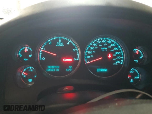 2012 Chevrolet Tahoe LT z VIN 1GNSKBE06CR157112, wystawiony jako Copart lot #55932895 z przebiegiem 185 934 mil mil oraz Szkoda całkowita • Salvage title. Historia ofert i sprzedaży dostępna na DreamBid. Obrazek 9.