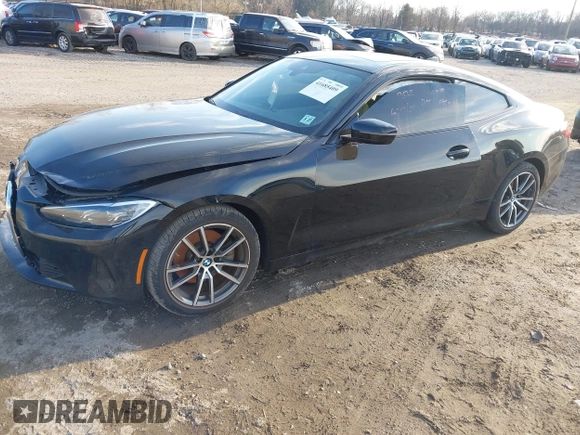 2022 BMW 4 Series 430i xDrive with VIN WBA73AP07NCJ63605, listed as a IAAI auction lot 41685409 with 40,254 mi miles and . Bid and sale history available at DreamBid. Image 2.