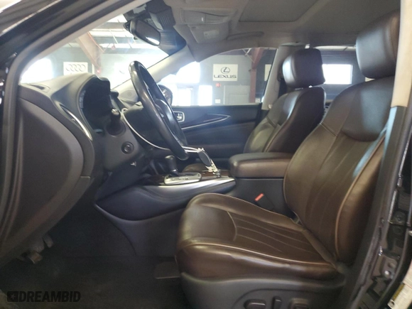 2015 Infiniti QX60 with VIN 5N1AL0MM7FC526380, listed as a Copart auction lot 49130175 with 145,483 mi miles and Salvage Title. Bid and sale history available at carsss.com. Image 7.