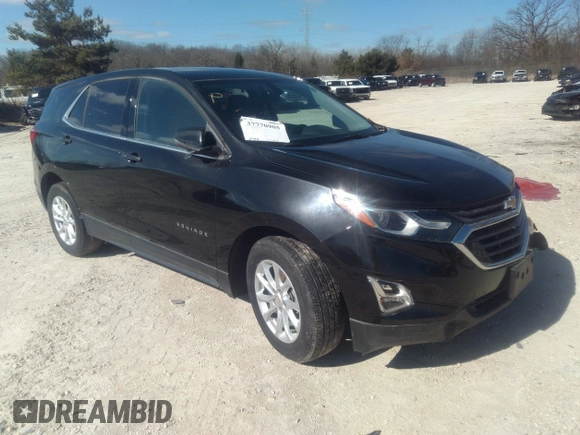 2019 Chevrolet Equinox LT with VIN 2GNAXUEVXK6248530, listed as a IAAI auction lot 37770905 with 34,991 mi miles. Bid and sale history available at carsss.com. Image 1.